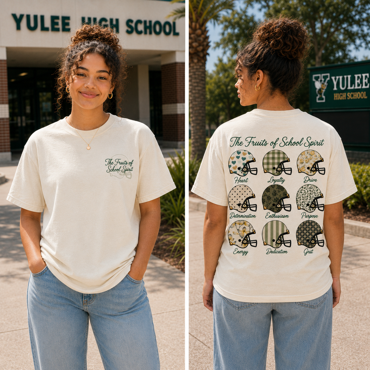Female Fruits of School Spirit Short Sleeve TShirt