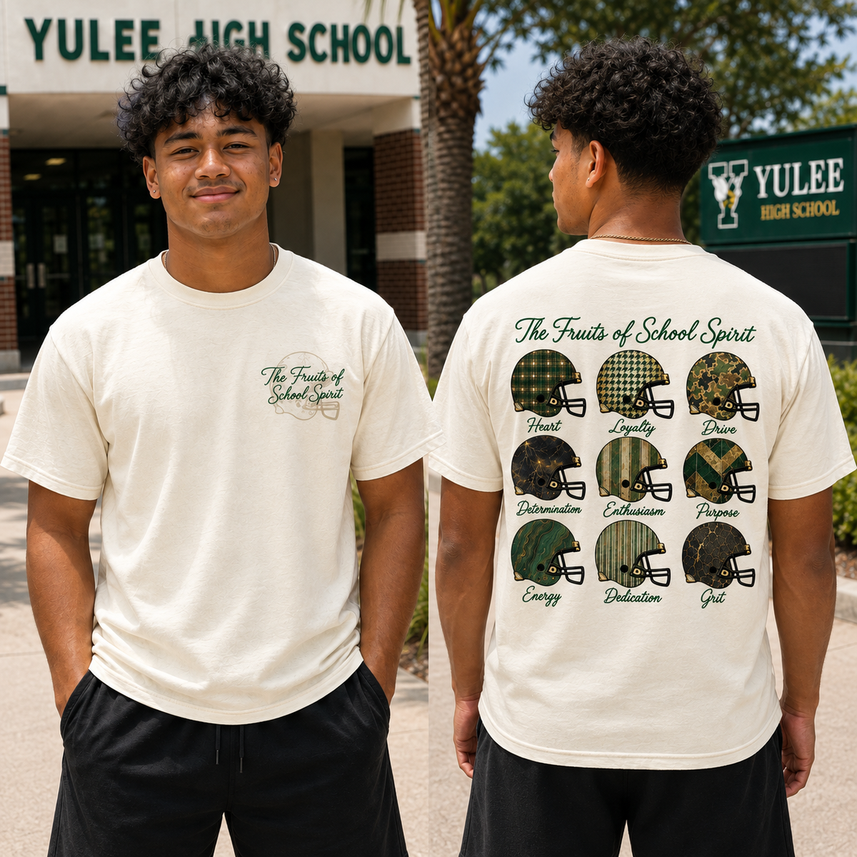 Male Fruits of School Spirit Short Sleeve TShirt