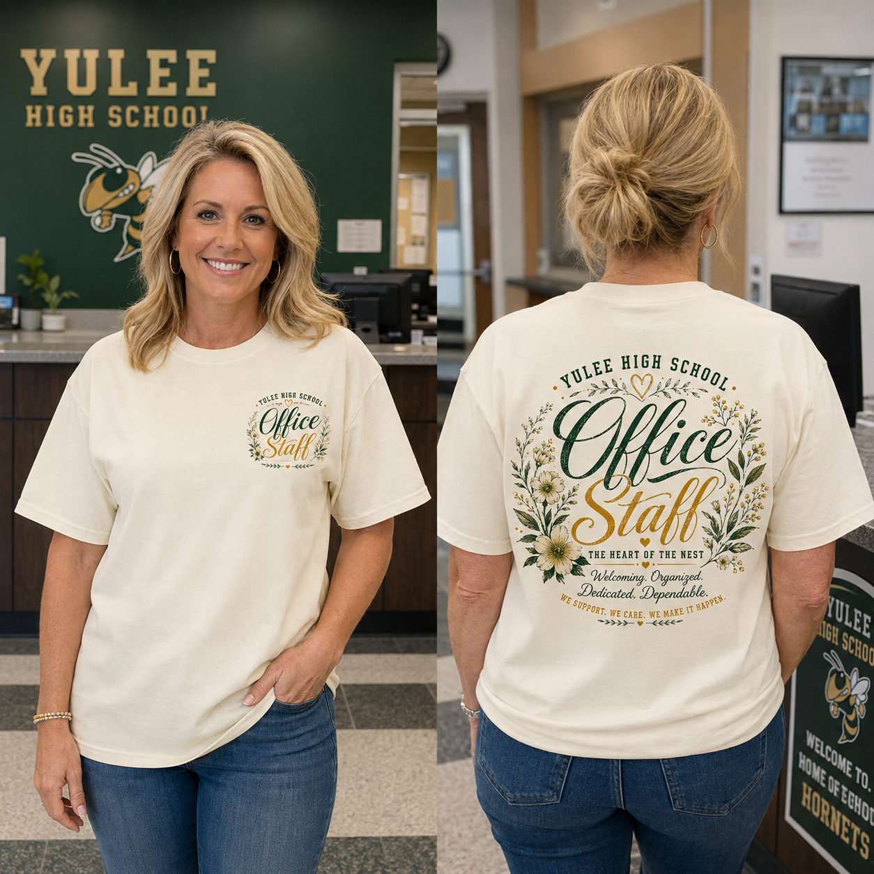 Office Staff Botanical Short Sleeve TShirt