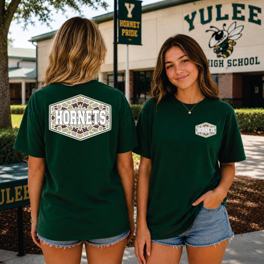 Camo Patch Hornets Short Sleeve TShirt