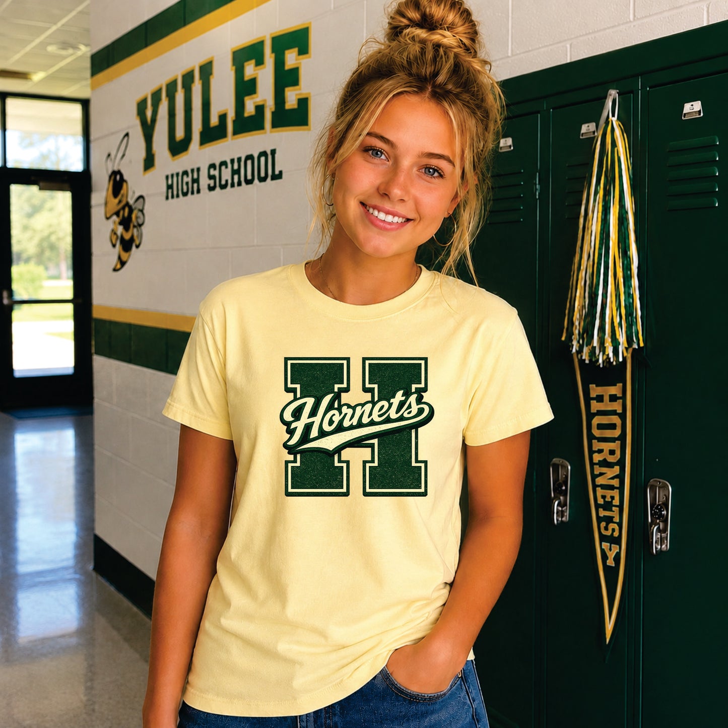 Varsity H Hornets Short Sleeve TShirt