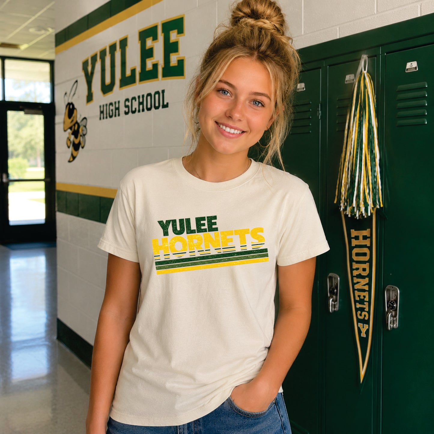 Yulee Hornets Retro Short Sleeve TShirt