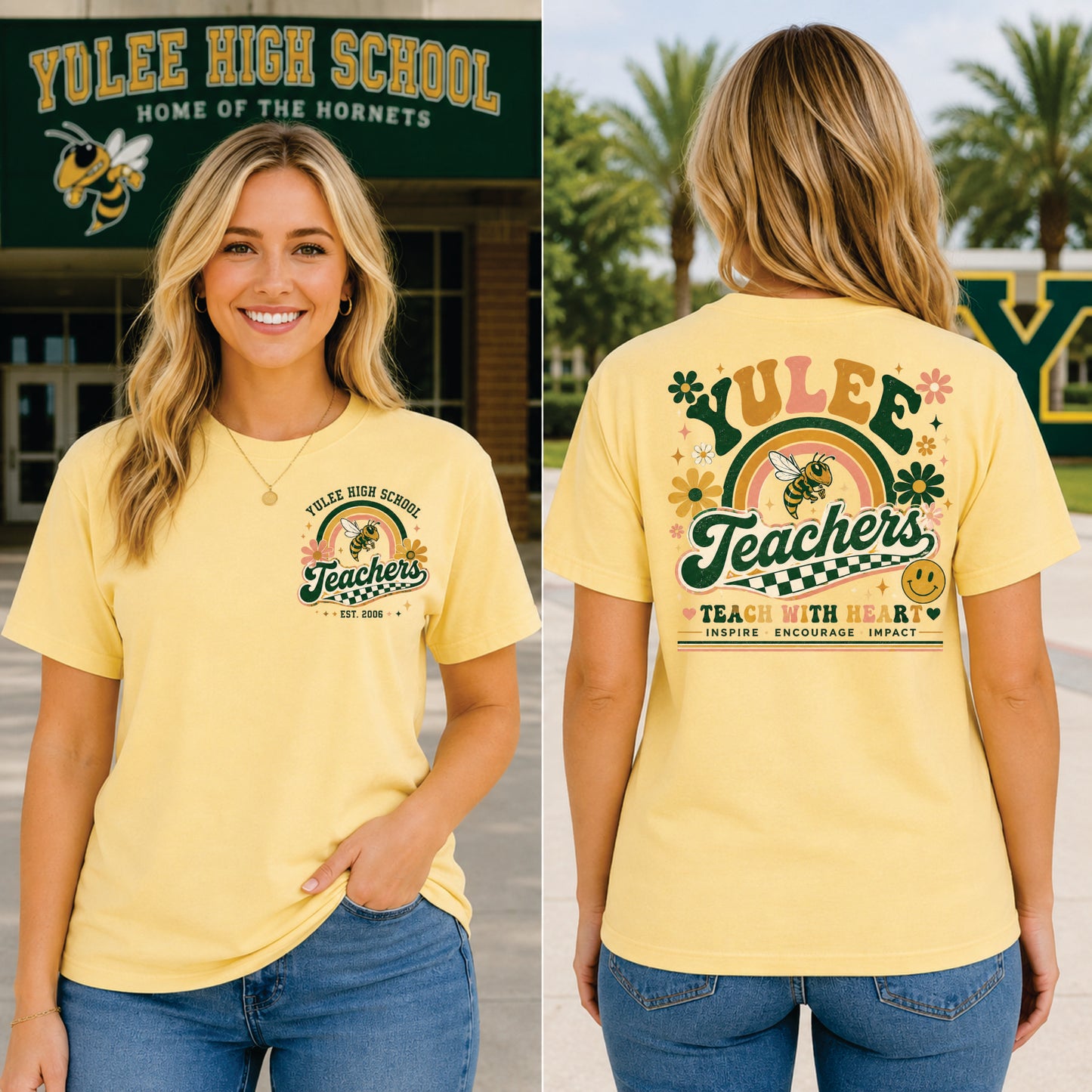 Yulee Teacher Short Sleeve TShirt
